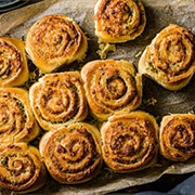 Garlic and Cheese Swirl Buns
