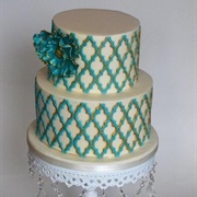 Moroccan Lattice (Ogee Pattern) Cake