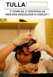1ª Etapa Da 3ª Tentativa Da Web Diva Descolorir O Cabelo!!! (2011)