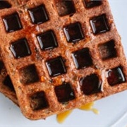 Gluten-Free Buckwheat Coconut Waffle With Cocoa