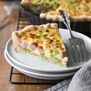 Ham Pea Cheese Quiche