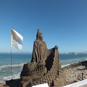 Sand Sculpture, Malecon, Puerto Vallarta