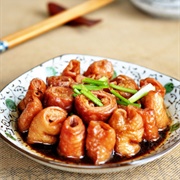 Braised Intestines in Brown Sauce