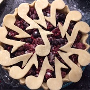 Pie With Music Note Cookies