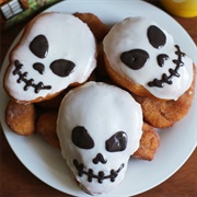 Pumpkin Skull Donut