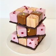 Gourmet Rubik's Cube Cake