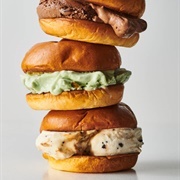 Brioche Con Gelato - Scicily, Italy