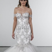 Crystal Embellishments on Wedding Dress