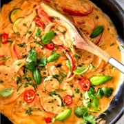 Vegetable Stir Fry Red Curry