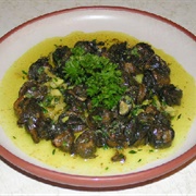 Escargot in Olive Oil White Wine Sauce