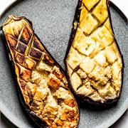 Cooked Aubergine Half