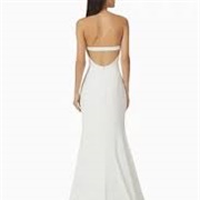 Wedding Gown With Strap Across Open Back
