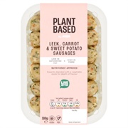 Leek, Carrot & Sweet Potato Sausages