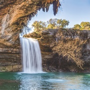 Hamilton Pool Preserve Waterfall, Texas, USA