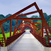 High Trestle Trail Bridge, Madrid, Iowa, USA