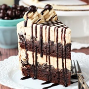 Mocha Brownie Ice Cream Cake