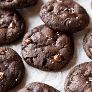 Salted Dark Chocolate Cookies