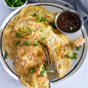 Chinese-Style Layered Shrimp Omelette
