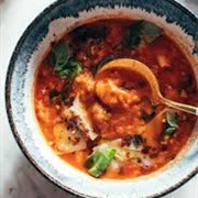 Tomato, Ciabatta and Basil Oil Soup