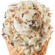 Bruster's Ice Cream Peanut Butter Crunch With Butterfinger Ice Cream