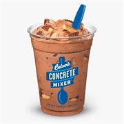 Culver's Chocolate Reese's Peanut Butter Cup Concrete Mixer