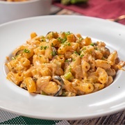 Macaroni Marinara With Mushrooms