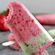 Strawberry Banana Kiwi Popsicle (Lantana Twirl)