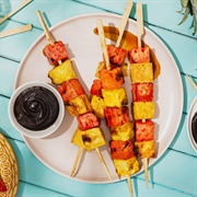 Grilled Pineapple and Watermelon