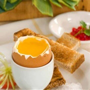 Ostrich Egg and Soldiers