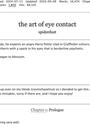 The Art of Eye Contact (Spiderdust)