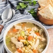 Chicken, Quorn & Spring Onion Soup