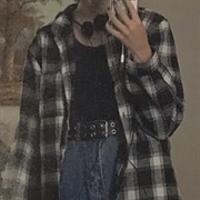 Old Grey Flannel Shirt