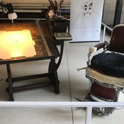 Al Hirschfeld's Desk and Chair