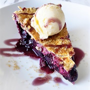 Huckleberry Syrup Pie