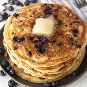 Blueberry Chocolate Chip Pancakes (Bright and Blue)