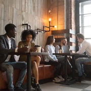 Sit in Coffee Shop