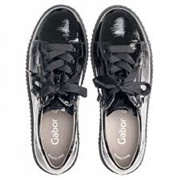 Black Patent Leather Lace Ups