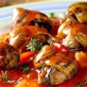 Escargot in Tomato Sauce