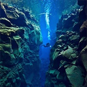 The Silfra Rift, Iceland