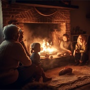 Sit Around a Fireplace