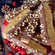 Peanut Butter Chocolate Biscotti