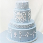 Wedgewood Inspired Wedding Cake