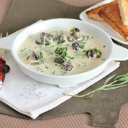 Escargot in Brandy Cream Sauce