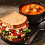 Mediterranean Veggie & Creamy Tomato Soup