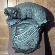 Badger Sculpture of the USS Wisconsin