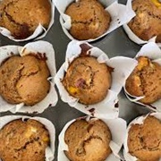 Nectarine & Banana Muffins