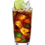 Coconut Rum & Diet Coke