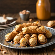 Butterscotch Cream Cannoli