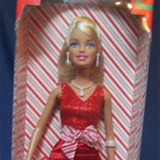 2008 Holiday Scene Barbie