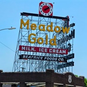 Meadow Gold Sign